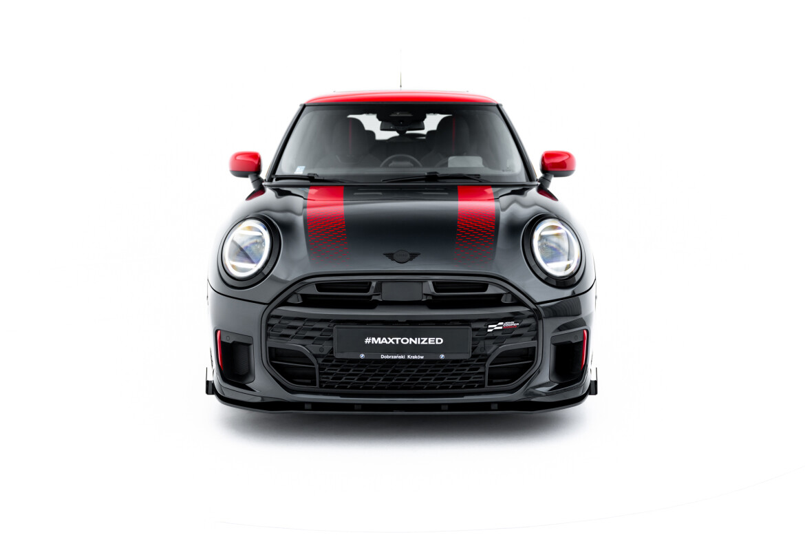 Front Stoßstange Flaps passend für Mini Cooper John Cooper Works F65 schwarz Hochglanz