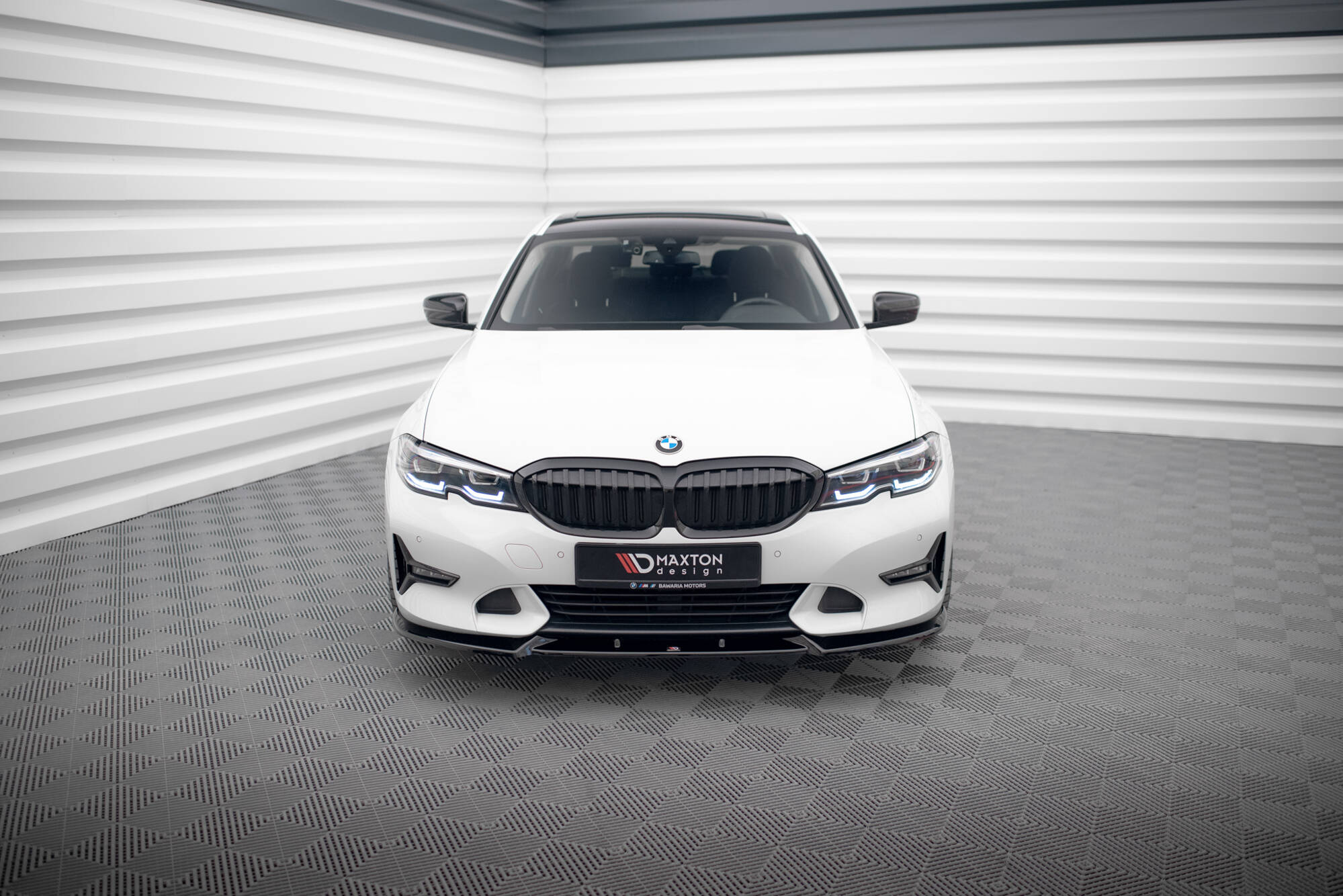 Street+ Spoilerlippe Front Ansatz V.1 passend für BMW 3er Sport Line G20 / G21 schwarz Hochglanz