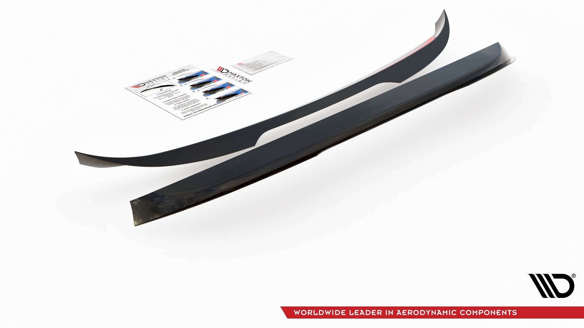 Heck Spoiler Aufsatz Abrisskante passend für VW Caddy Mk. 4 schwarz Hochglanz