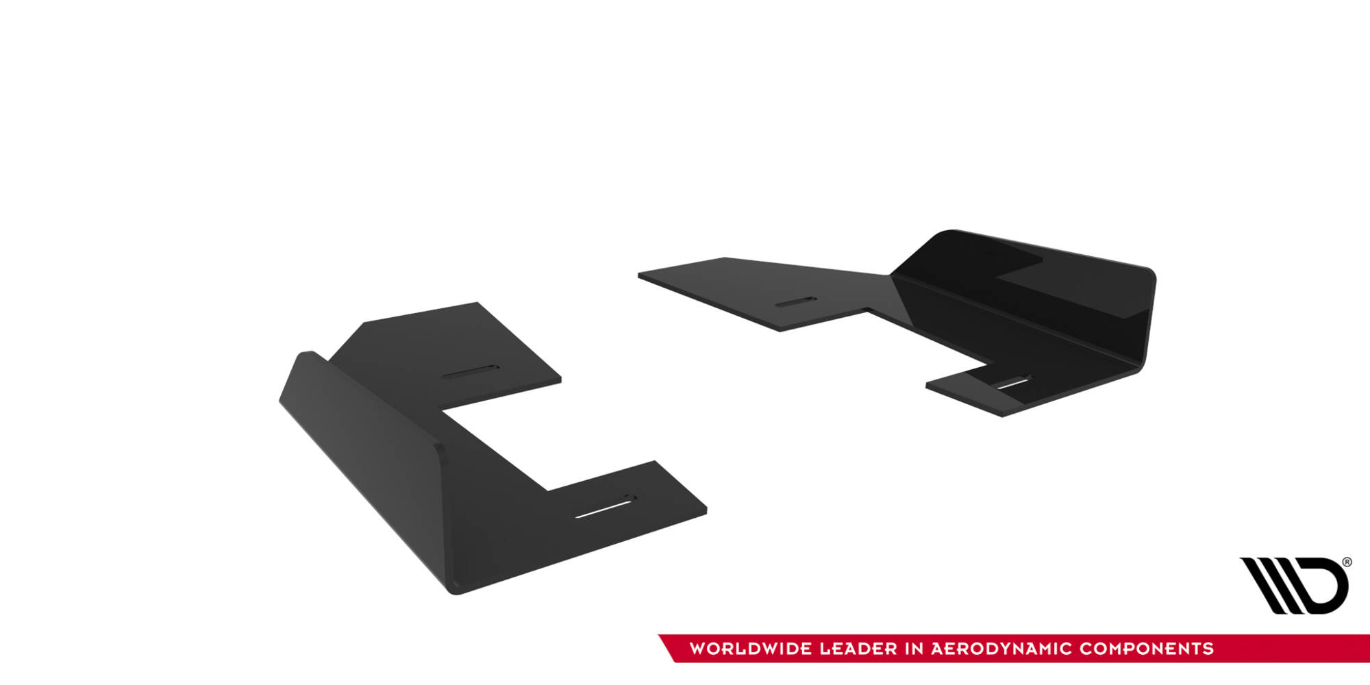 Diffusor Flaps passend für Mitsubishi Lancer EVO X schwarz Hochglanz