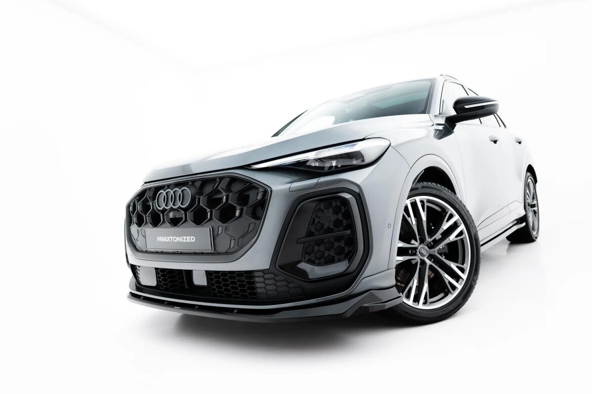 Frontlippe passend für Audi SQ5 / Q5 S-Line Sportback / SUV Mk3 schwarz Hochglanz