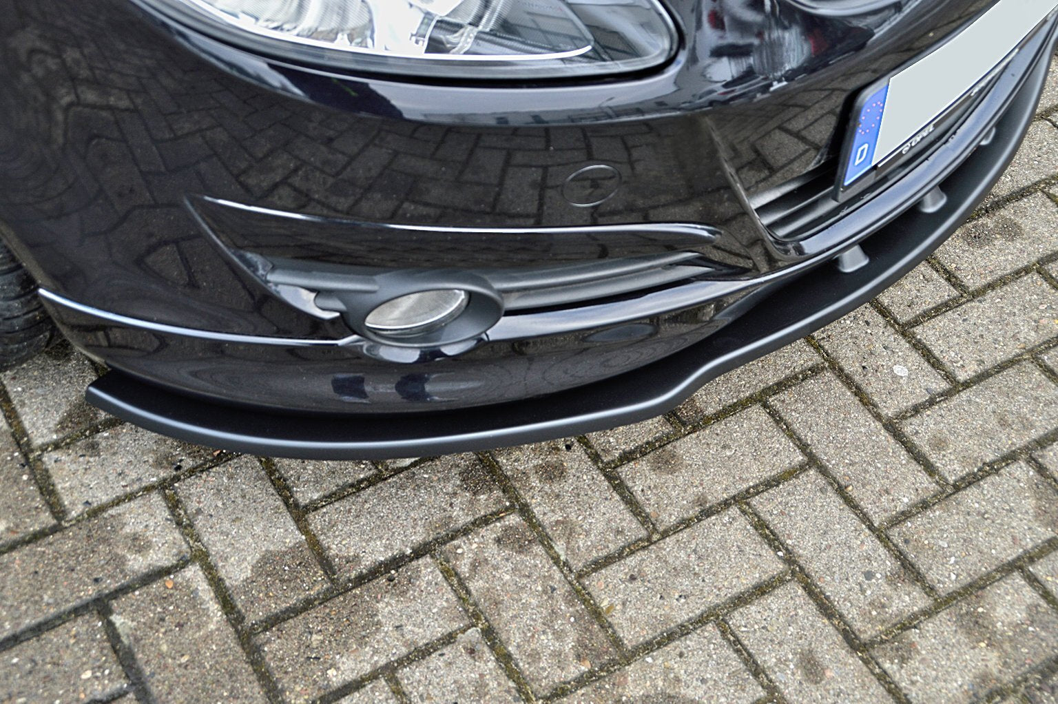 CUP Frontspoilerlippe für Opel Corsa D GSI + Sport + OPC -Line 1 Paket Schwarz Matt