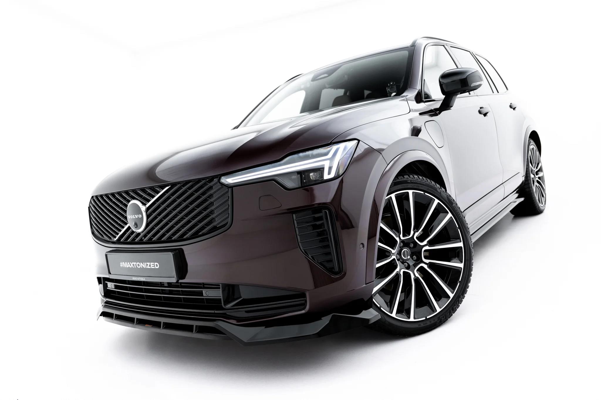 Street+ Spoilerlippe Front Ansatz passend für Volvo XC90 Mk2 Facelift 2 schwarz Hochglanz