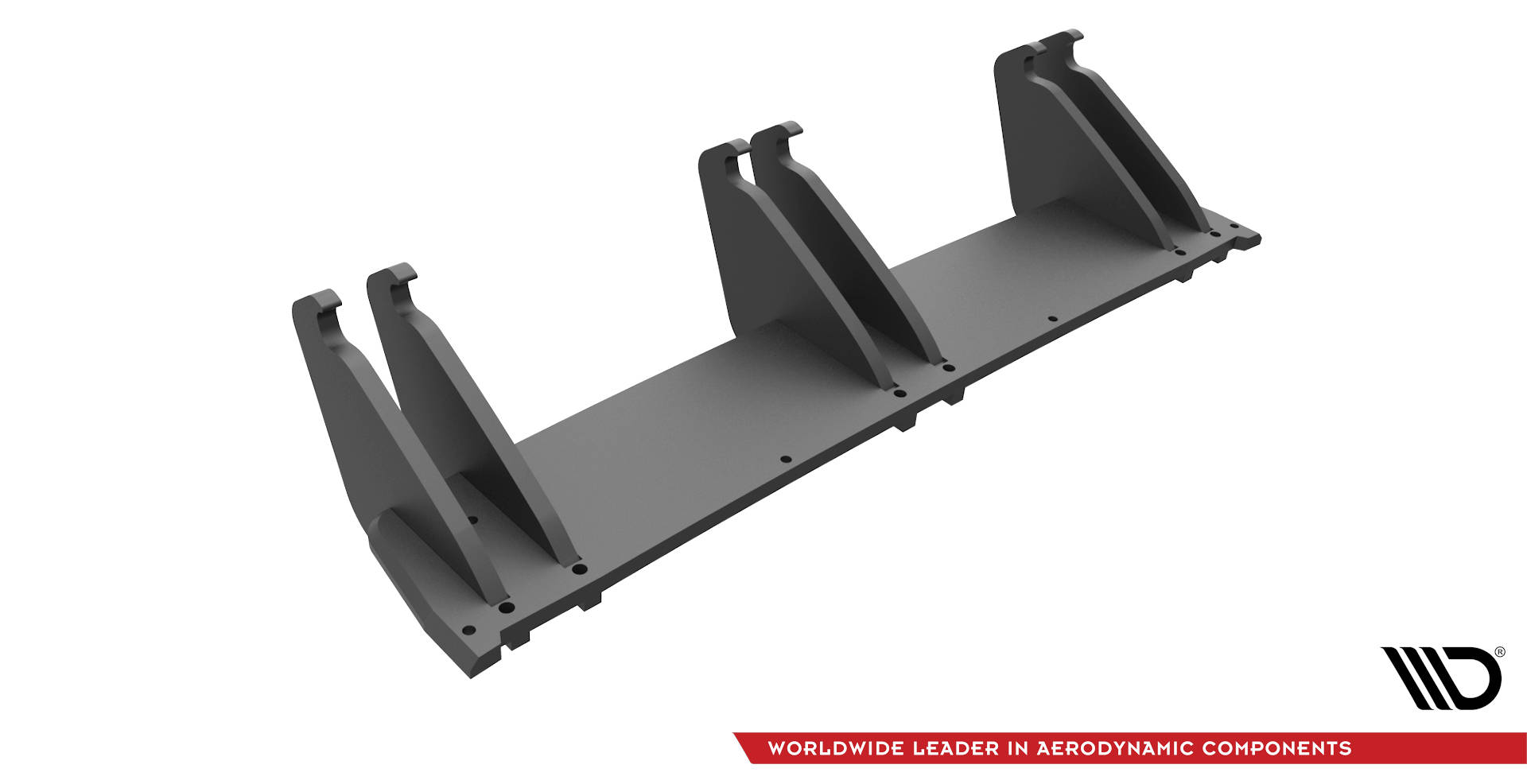 Street Pro Heckschürze Heck Ansatz Diffusor passend für VW Golf R Mk7 schwarz-rot