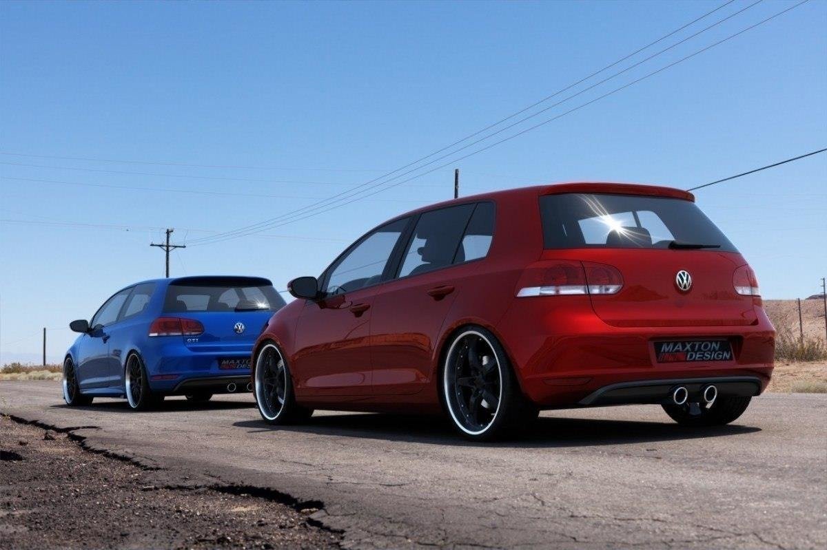 Street+ Heckschürze passend für VW Golf V R32 Look passend für VW Golf VI schwarz Hochglanz