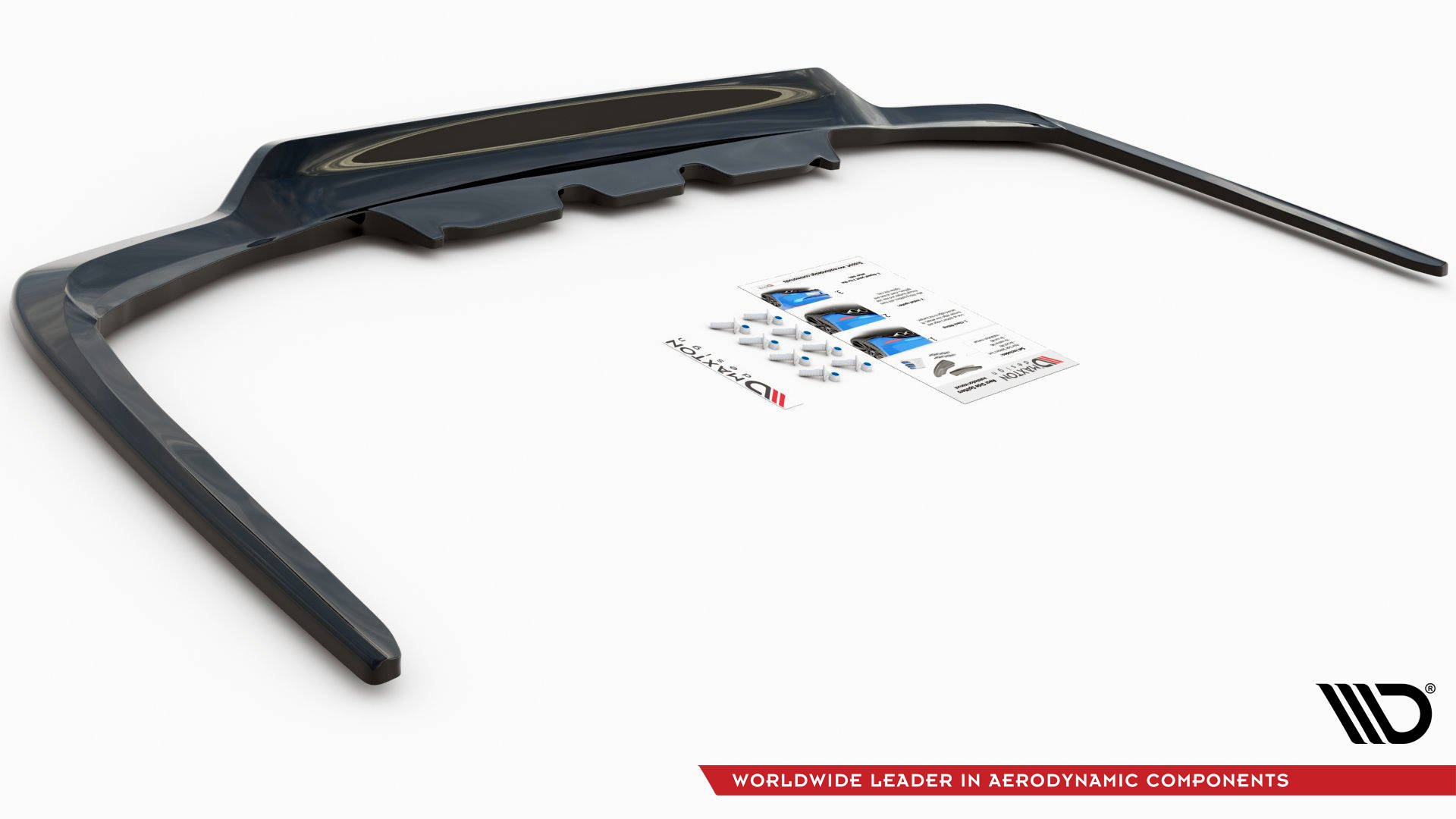 Mittlerer Cup Diffusor DTM Look Heck Ansatz für Lexus LS Mk4 Facelift schwarz Hochglanz