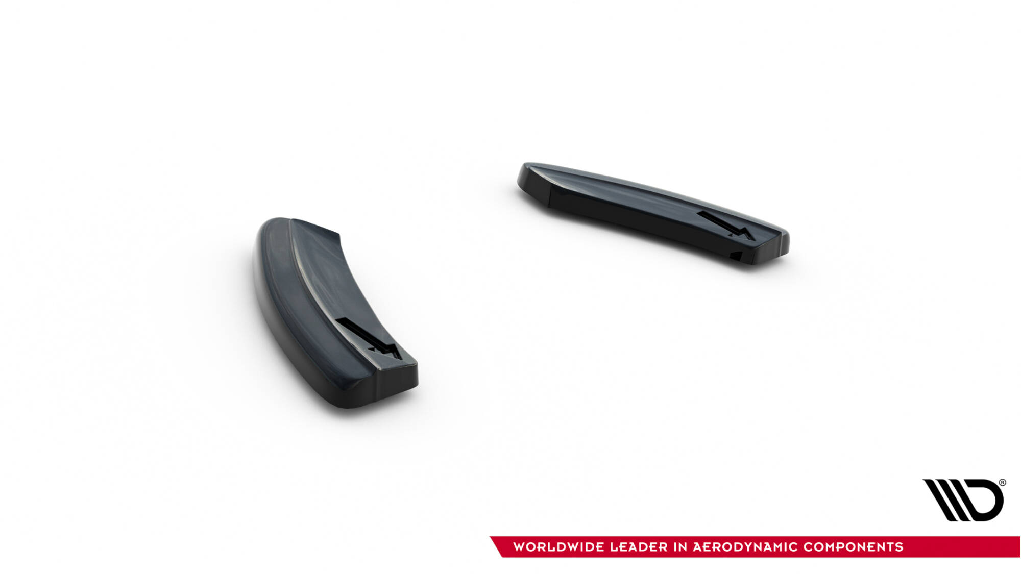 Heck Ansatz Flaps Diffusor für VW Golf Hatchback R / R-Line Mk7 Facelift schwarz Hochglanz
