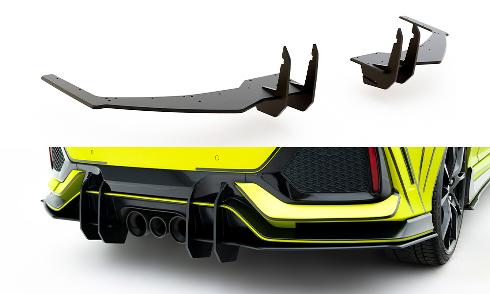 Street Pro Heck Ansatz Diffusor V.2 passend für Honda Civic Type-R Mk10 / Mk10 FL
