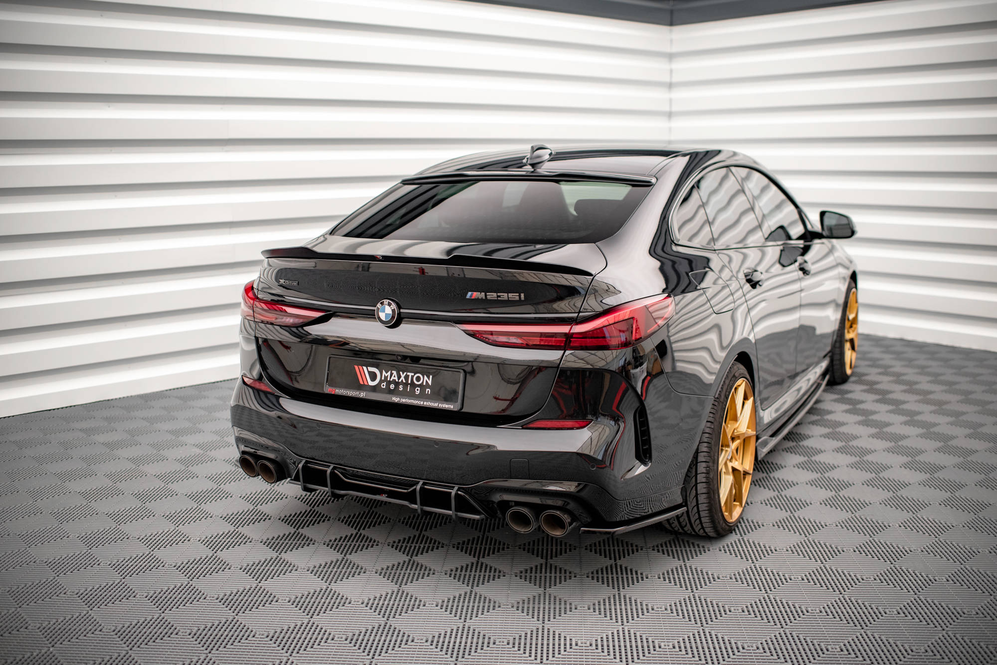 Street Pro Heckschürze Heck Ansatz Diffusor passend für BMW M235i Gran Coupe F44