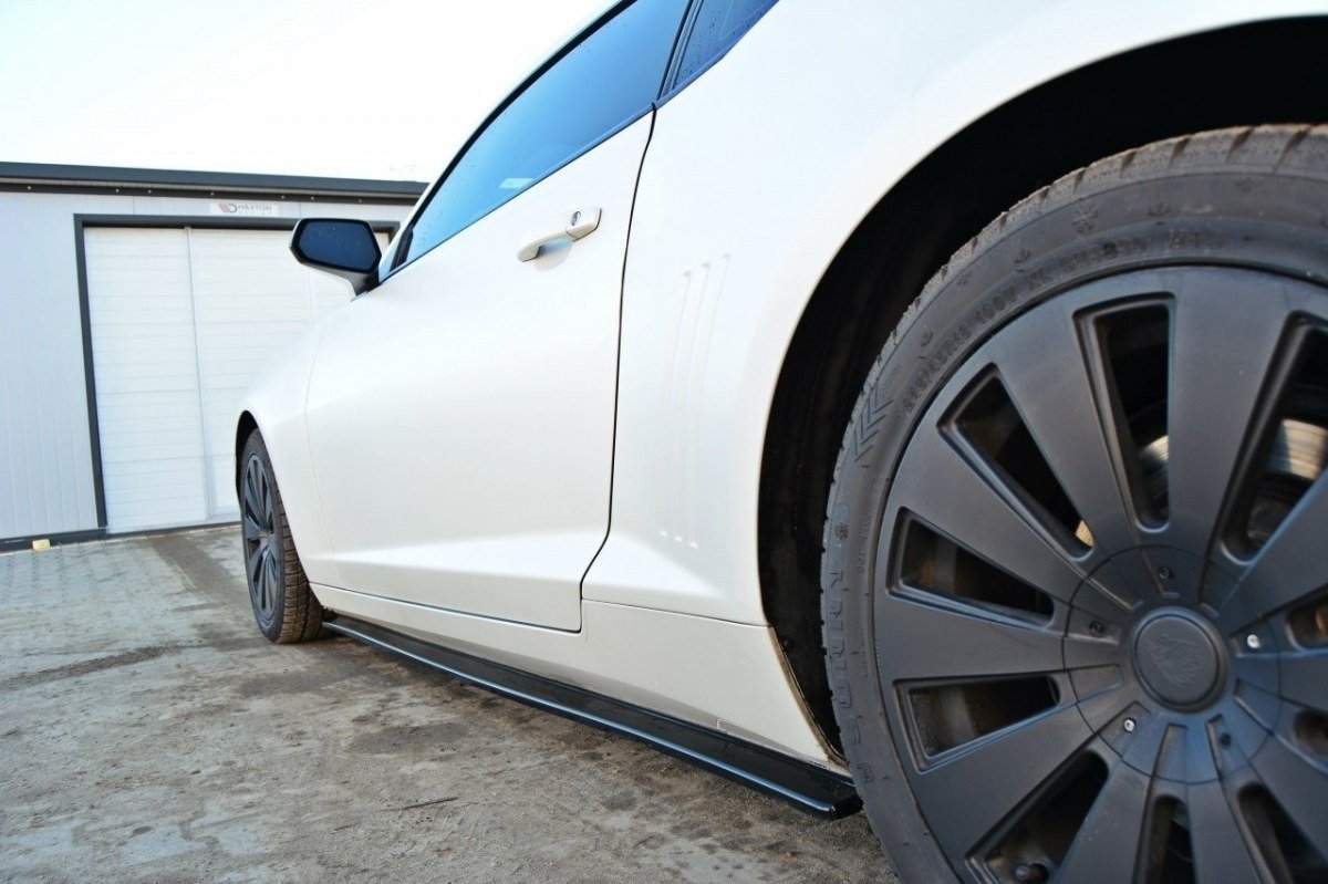 Street+ Seitenschweller Leisten passend für Chevrolet Camaro V SS - US EU VERSION vor FL Carbon Look