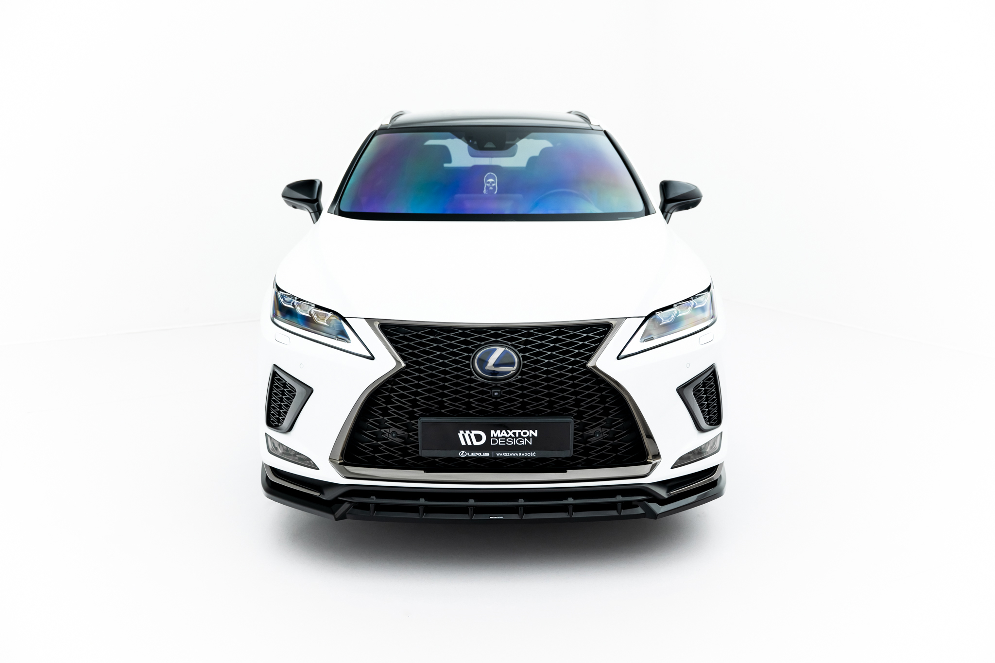 Street+ Spoilerlippe Front Ansatz passend für Lexus RX F-Sport Mk4 FL schwarz Hochglanz