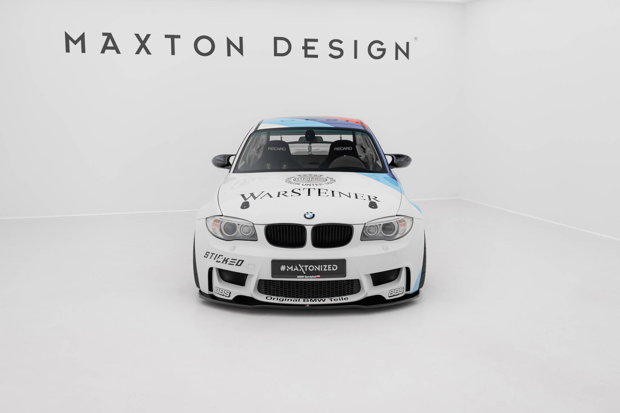 Street+ Spoilerlippe Front Ansatz passend für BMW 1er M Coupe E82 schwarz Hochglanz