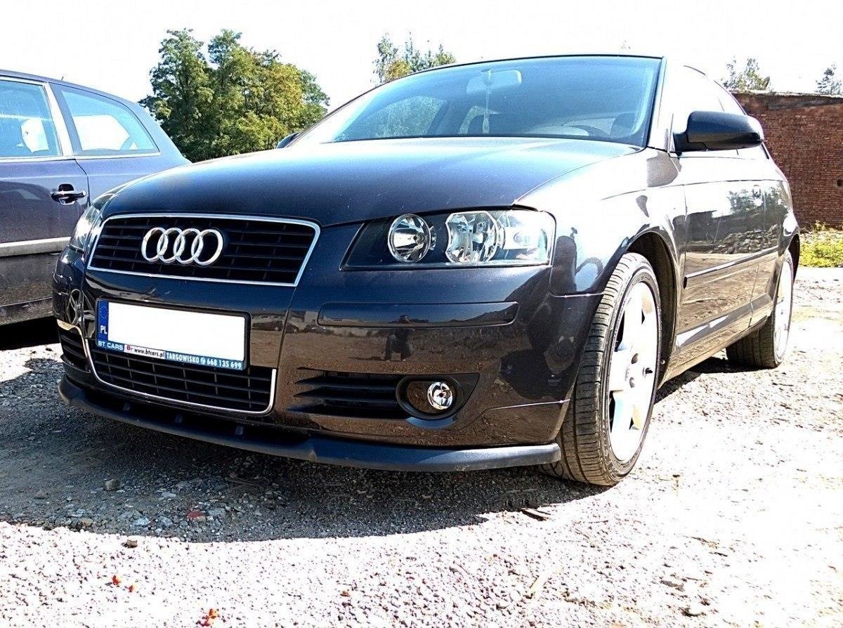 Street+ Spoilerlippe Front Ansatz passend für Audi A3 8P vor FL 2003-2005 schwarz Hochglanz
