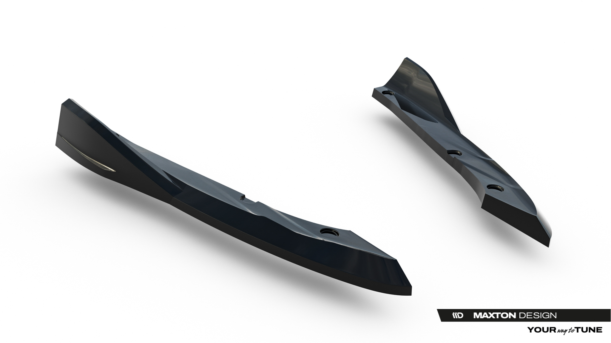 Diffusor Flaps V.3 passend für CUPRA Leon ST Mk1 FL schwarz Hochglanz