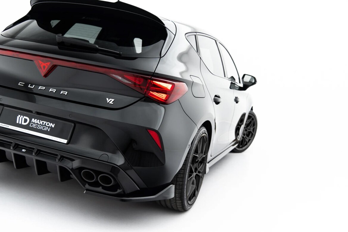 Diffusor Flaps V.1 passend für Cupra Leon Hatchback Mk1 Facelift schwarz Hochglanz