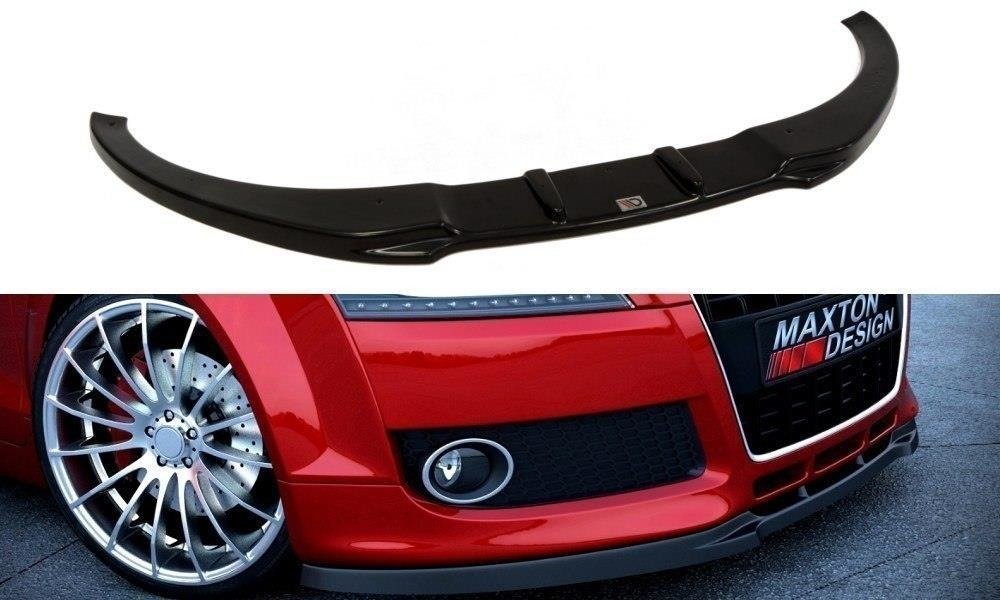 Street+ Spoilerlippe Front Ansatz V.1 passend für Audi TT 8J schwarz Hochglanz
