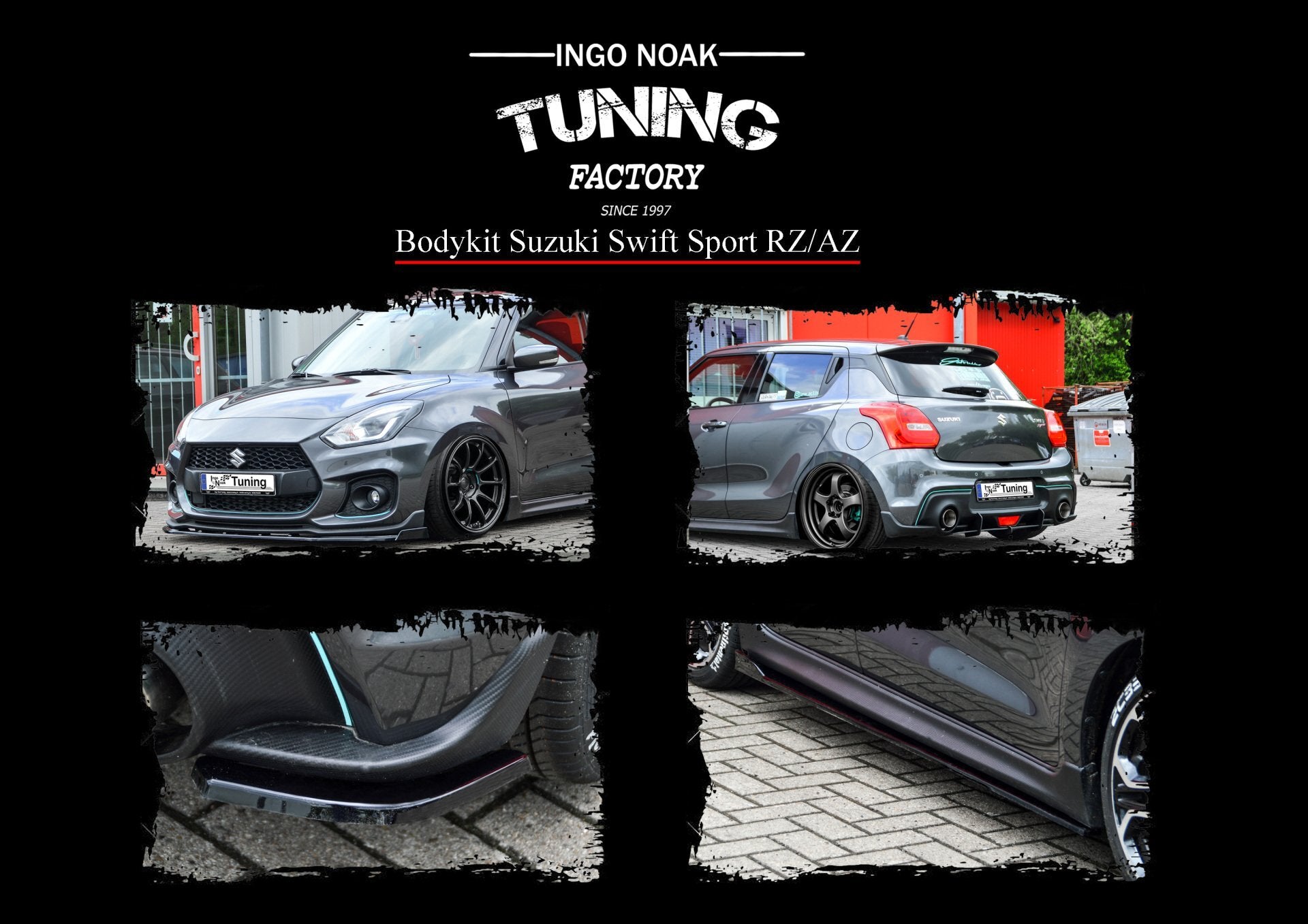 Bodykit für Suzuki Swift Sport RZ/AZ Schwarz Matt