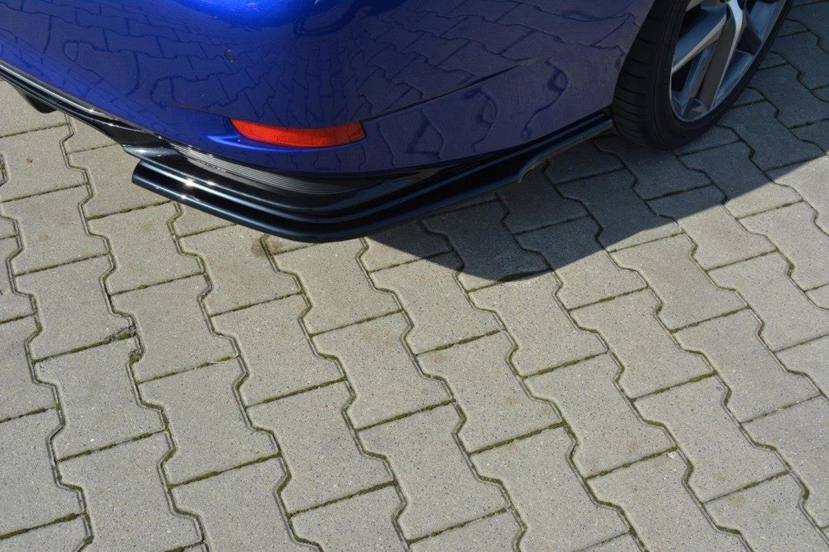 Heck Ansatz Flaps Diffusor für Lexus GS Mk4 Facelift H schwarz Hochglanz
