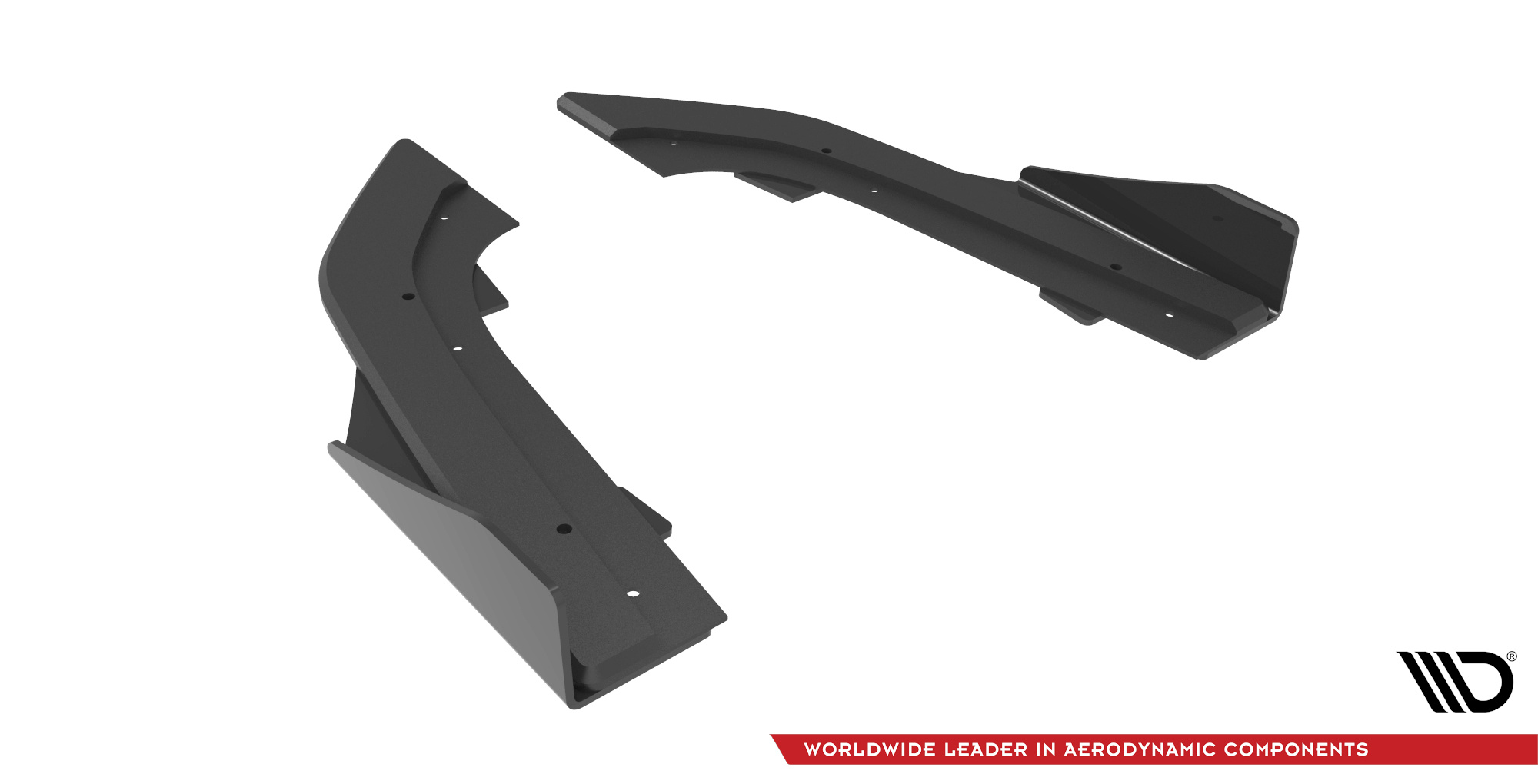 Street Pro Heck Ansatz Flaps passend für Audi RS3 Limousine 8Y rot+ Hochglanz Flaps