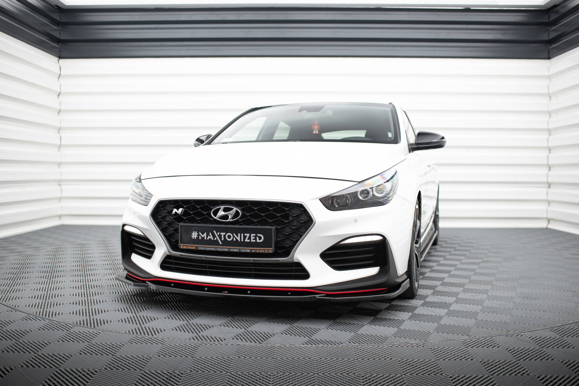Front Ansatz V.4 für Hyundai I30 N Mk3 Hatchback/ Fastback schwarz Hochglanz