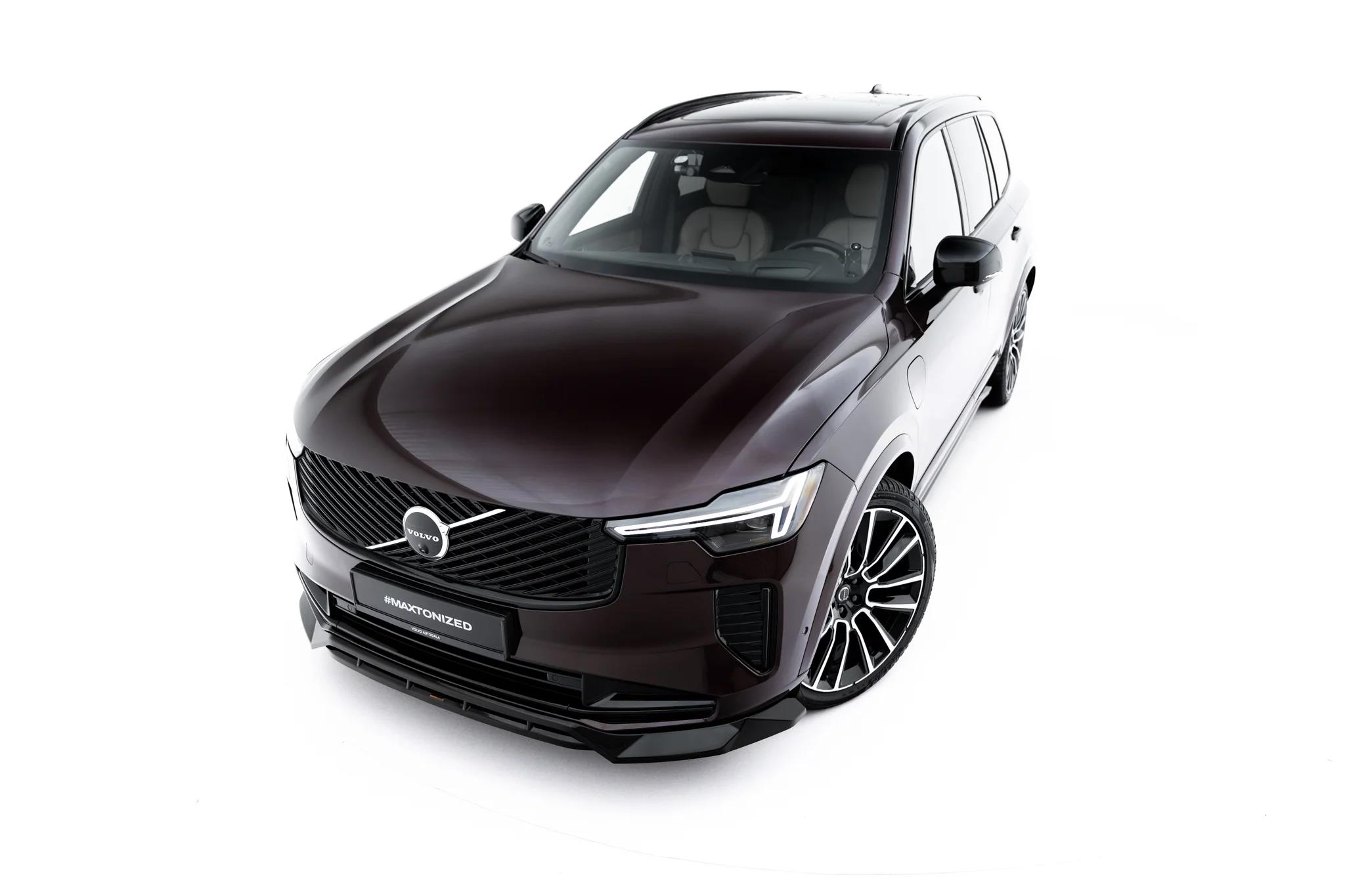 Street+ Spoilerlippe Front Ansatz passend für Volvo XC90 Mk2 Facelift 2 schwarz Hochglanz