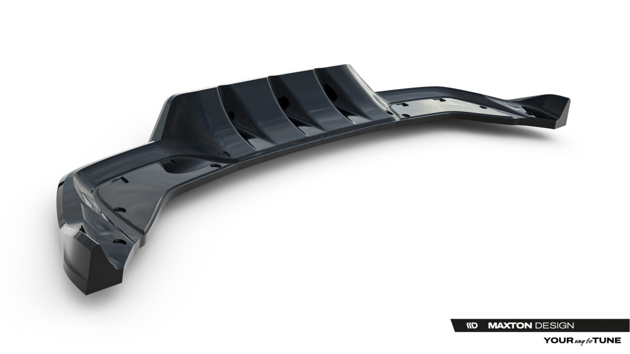 Diffusor RACE passend für V.1 Cupra Leon Hatchback Mk1 Facelift schwarz Hochglanz