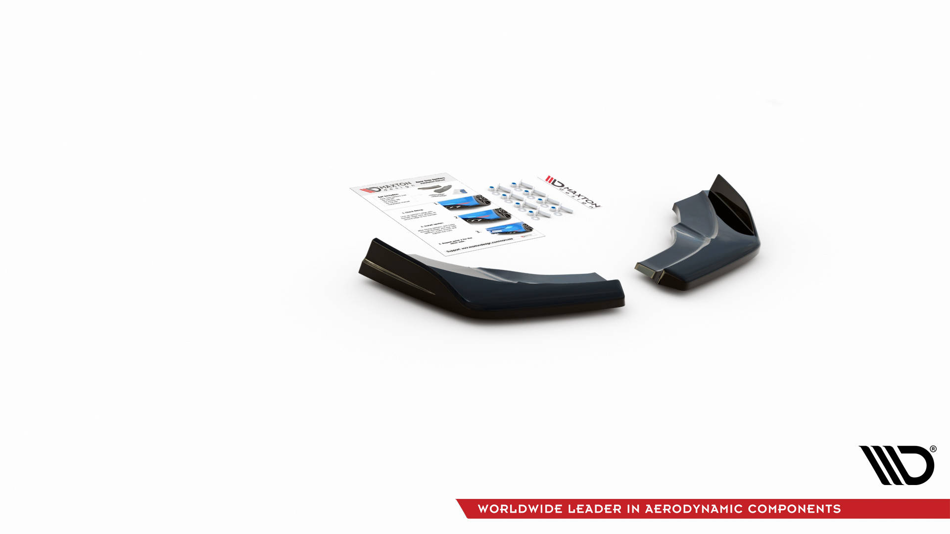 Street+ Heck Ansatz Flaps V.1 passend für Mercedes A W176 schwarz Hochglanz