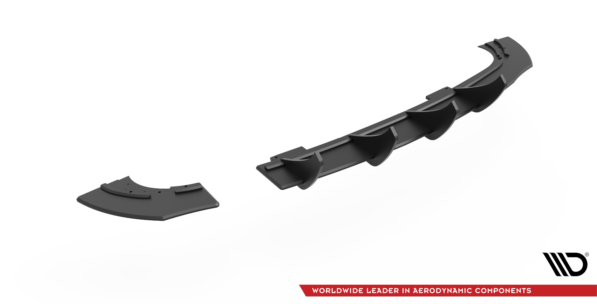 Street Pro Heckschürze Heck Ansatz Diffusor passend für Opel Astra GTC OPC-Line J rot