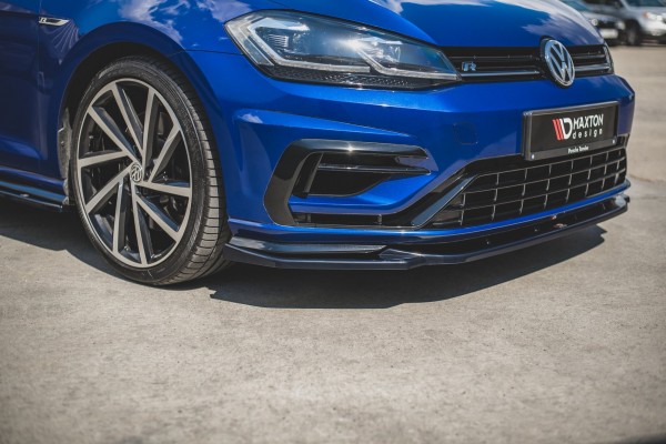 Front Ansatz für V.9 VW Golf 7 R / R-Line Facelift schwarz Hochglanz