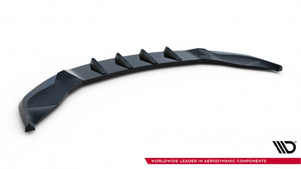 Front Ansatz V.3 für Tesla Model S Plaid Mk1 Facelift schwarz Hochglanz