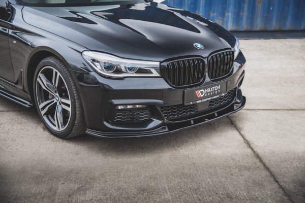 Front Ansatz V.2 für BMW 7 M-Paket G11 schwarz Hochglanz
