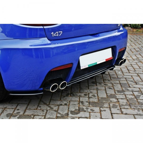 Mittlerer Diffusor Heck Ansatz passend für ALFA ROMEO 147 GTA DTM LOOK schwarz Hochglanz