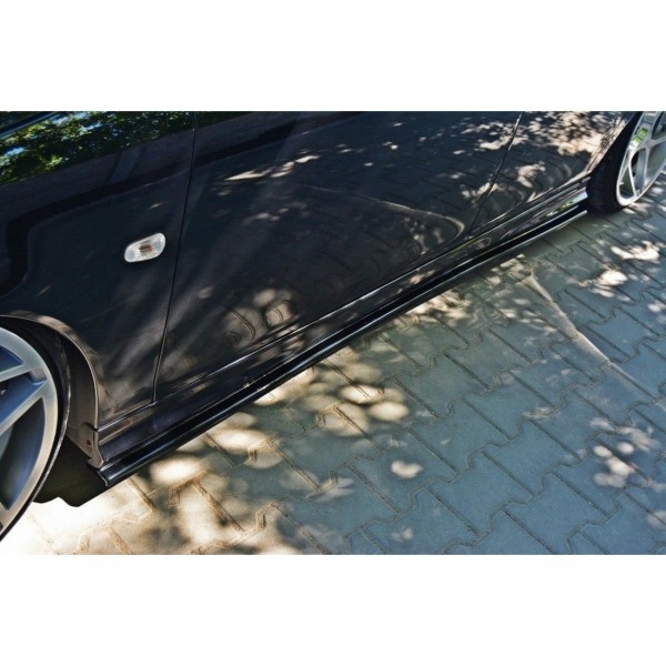 Seitenschweller Ansatz für SAAB 9-3 TURBO X/ Aero Facelift schwarz Hochglanz