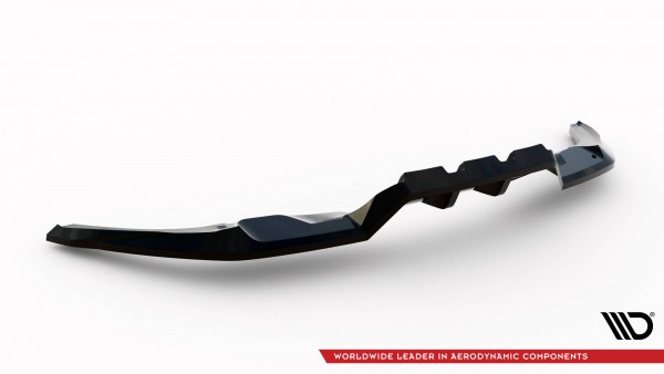 Hinten Splitter (mit einem vertikalem balken) für Ford Kuga ST Mk1 schwarz Hochglanz