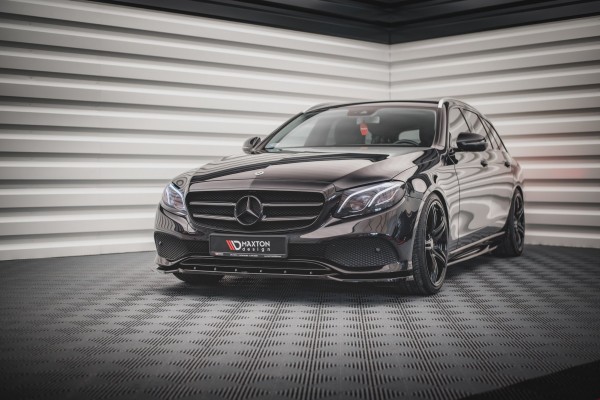 Front Ansatz für Mercedes-Benz E W213 schwarz Hochglanz