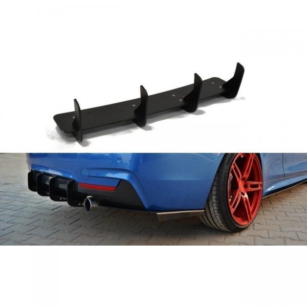 Diffusor Heck Ansatz Heckschürze & Heck Ansatz Flaps Diffusor für BMW 4er Coupe / Gran Coupe / Cabri