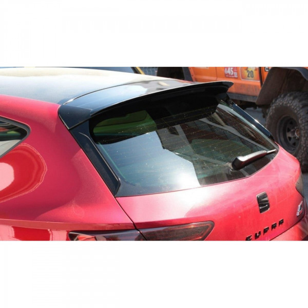 Spoiler CAP passend für Seat Leon Mk3 Cupra Facelift schwarz Hochglanz