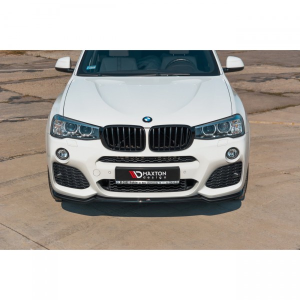 Front Ansatz passend für BMW X3 F25 M-Paket Facelift schwarz Hochglanz