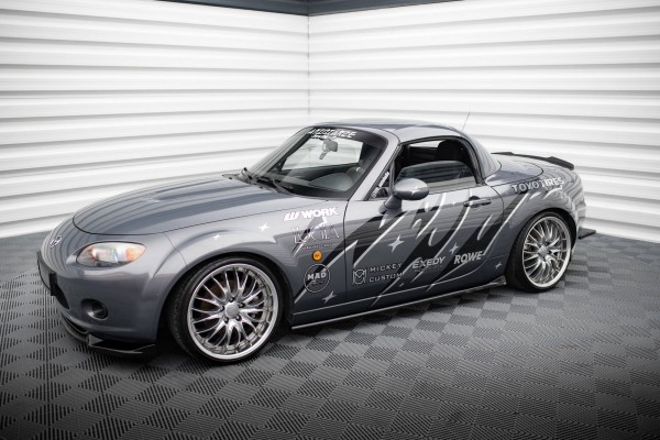 Seitenschweller Ansatz für Mazda MX5 NC (Mk3) schwarz Hochglanz