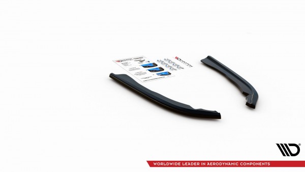 Heck Ansatz Flaps Diffusor V.1 für BMW 4er M-Paket G22 schwarz Hochglanz