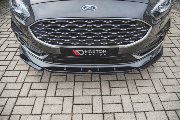 Front Ansatz für Ford S-Max Mk2 Facelift schwarz Hochglanz
