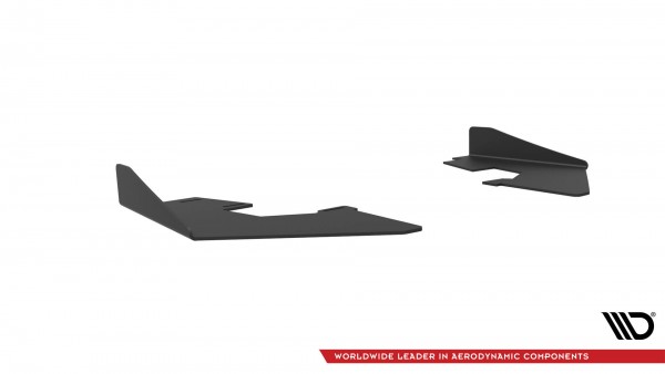 Hintere Seiten Flaps für Audi S3 Limousine 8V schwarz Hochglanz