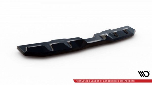 Mittlerer Diffusor Heck Ansatz V.2 für Subaru WRX STI Mk1 schwarz Hochglanz