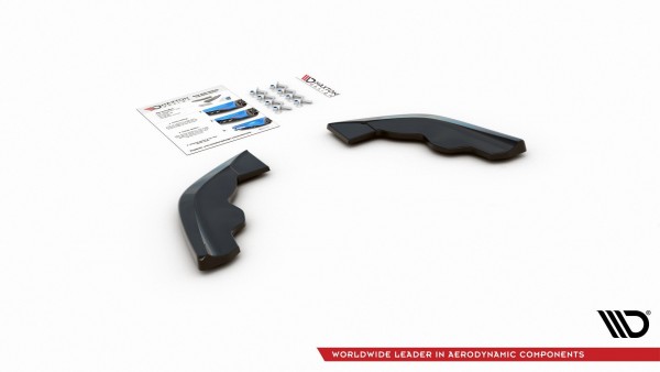 Heck Ansatz Flaps Diffusor V.3 für BMW 1er F40 M-Paket/ M135i schwarz Hochglanz