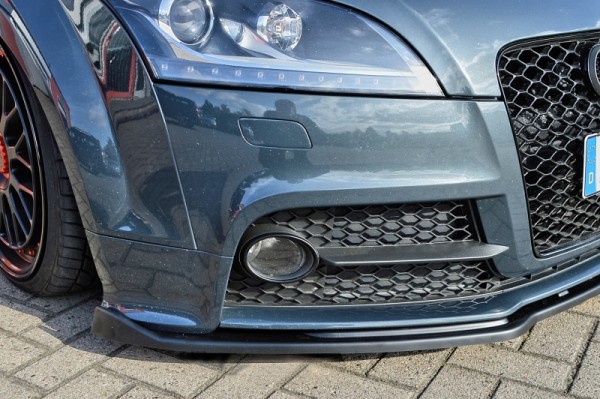 Cup Frontspoilerlippe aus ABS Kunststoff gefertigt hochglanz schwarz Audi TTS, 8J Ab Bj.: 2009- Coup