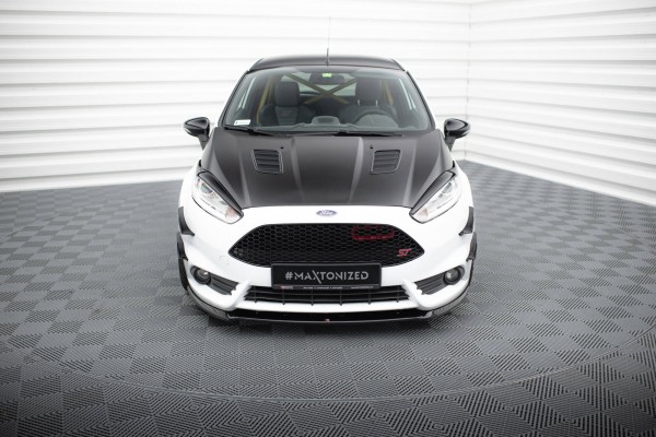 Motorhauben Luftschlitze für Ford Fiesta ST Mk7 Facelift schwarz Hochglanz