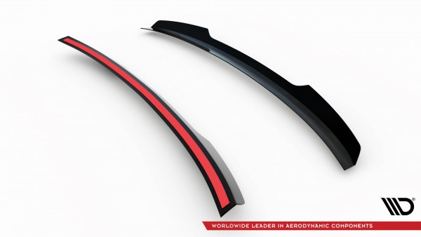 Spoiler CAP für Volkswagen Passat Limousine R-Line Mk8 schwarz Hochglanz
