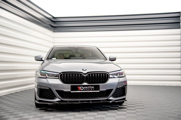 Front Ansatz V.2 für BMW 5er G30 Facelift M-Paket schwarz Hochglanz