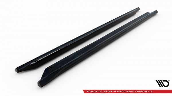 Seitenschweller Ansatz für Volkswagen Passat GT B8 Facelift USA schwarz Hochglanz