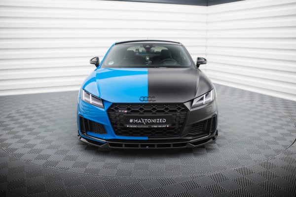 Front Ansatz V.1 für Audi TT S 8S Facelift schwarz Hochglanz